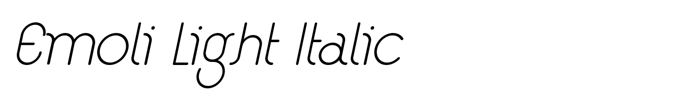 Emoli Light Italic